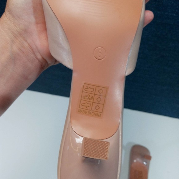 Sz 9 Square Toe Low Square Heel Mules NWOB - Picture 9 of 10